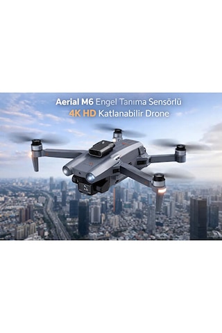 Engel Tanıma Sensörlü 4k Hd Kameralı Katlanabilir Akıllı Drone - Ekranlı Kumanda