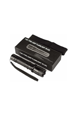 1101 Type Lıght Flashlıght Plus Elektroşoklu 220v Şarjlı El Feneri