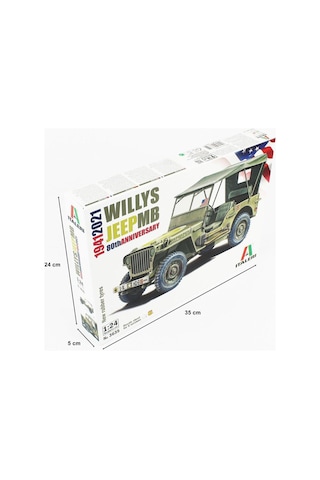 Italeri 3635s 1/24 Jeep Willys Mb Demonte Plastik Maketi