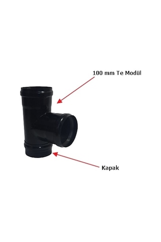 100 mm Çapında Te Modül Ve Kapak Tam otomatik elektrikli pelet soba ve Kazanlar için