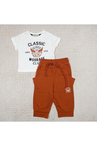 Erkek Çocuk Classic Woorage Club Yazılı Takım Beyaz