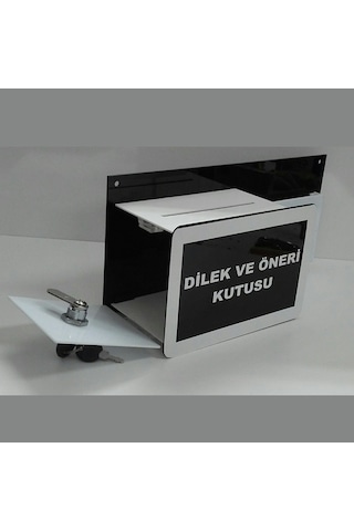 Yeni Siyah Beyaz Dilek Öneri Kutusu