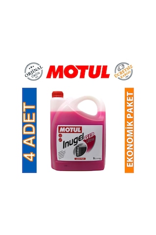 Motul Inugel G13 Ultra Antifriz 5 Lt Soğutma Sıvısı 4 Adet