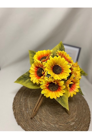 Yapay Ayçiçeği Demeti 7 Dallı 25 Cm 1.kalite