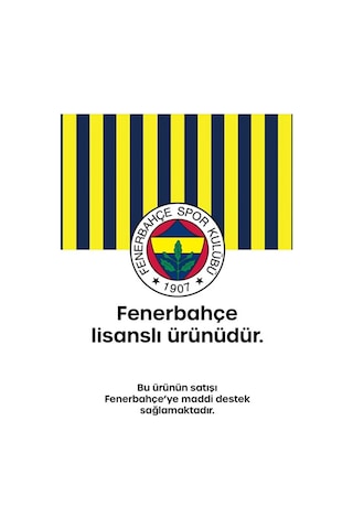 Fenerbahçe Orijinal Lisanslı Ne Mutlu Seni Sevene Atkı Sarı - Lacivert