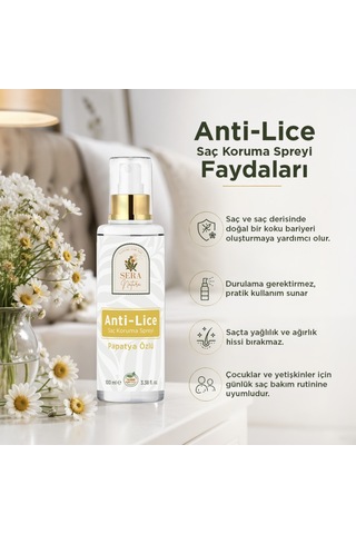 Sera Natura Anti-Lice Papatya Özlü Saç Koruma Spreyi 100 ML