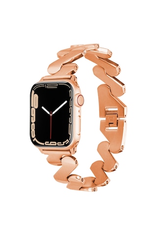Watch 44mm Kordon Uyumlu Krd-80 Metal Strap Kayış İktk- Siyah