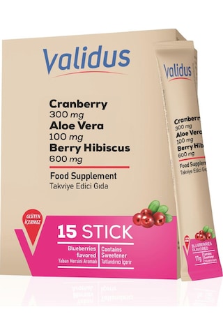 Cranberry + Aloe Vera + Tea Tree + Hibiscus + Bearberry + D-mannos 15 Stick