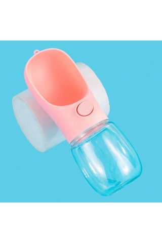 450 Ml Taşınabilir Butonlu Evcil Hayvan Suluğu