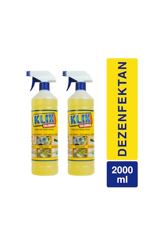 Klix Colombia Çok Amaçlı Temizleyici 2 x 1 L + 1 Adet Başlık