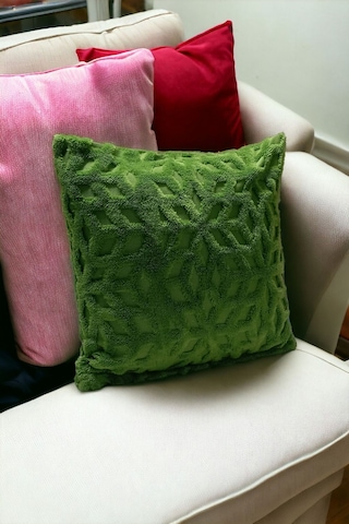 Bohem 4'lü Dekoratif Yastık Kılıfı Kırlent Kılıfı 43x43 Cm Yeşil Yeşil