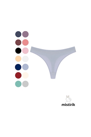 Mistirik Paulo Model Fitilli Esnek Kumaş String Tanga Lila Renk Lıla