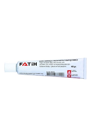 Sıvı Yapıştırıcı 40 Gr Tüp Fatih Çok Amaçlı Kuvvetli Yapıştırıcı