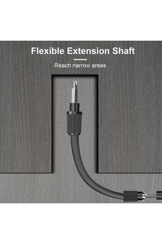 Mufunye Crv Malzeme 117 Parça Somun Sıkma Seti - Elektronik Tamir Aleti Kombinasyonu Siyah