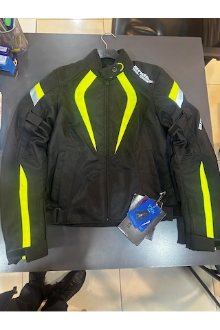 Andes Tech-touring Yazlık Fileli Motosiklet Montu Siyah/fosforlu Sarı