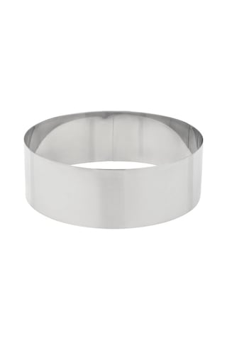 Fida Ayarlı Yuvarlak Pasta Çemberi Paslanmaz Yükseklik 15 Cm Inox