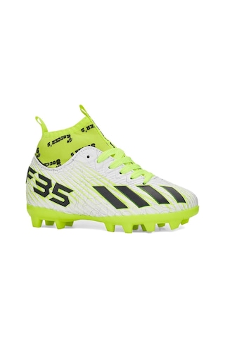 Bluefeet Ns01 Beyaz Sarı Erkek Çocuk Çoraplı Halısaha Krampon Sarı