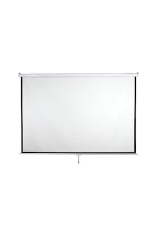 Codegen Ax-18 180x180cm Siyah Fonlu Storlu Kilitleme Mekanizmalı Projeksiyon Perdesi, Beyaz