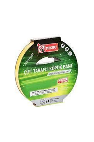 Çift Taraflı Köpük Bant 12Mmx5Mt Bnt-200 Çift Taraflı Köpük Bant 12Mmx5Mt Bnt-200