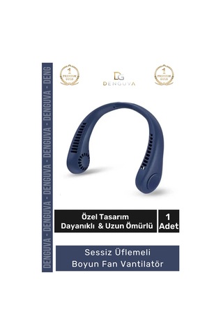 Boyunfanı Şarjlı Taşınabilir Mini Usb Sessiz Fan Güçlü Motorlu Giyilebilir Şık Üflemeli Boyun Vantil