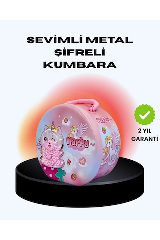 Mini Çocuk Para Kasası Gizli Saklama Ve Birikim Kutusu - Lisinya Sarı