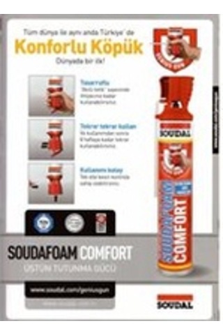 Soudal Comfort Valfli Köpük 750 ML