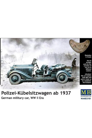 Masterbox 35101 1/35 Ölçek, Polizei-kuebelsitzwagen Ab 1937, German-48926