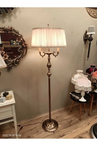 Ottoman Lambader Bronz Ayak Vizon Şapka 170cm.