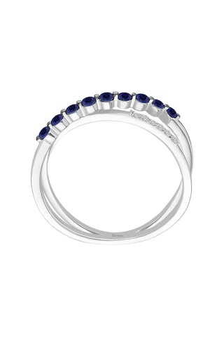 Sirius Safir Taşlı ve Pırlantalı Orbit Yüzük 0804R0383