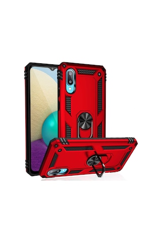 Zore Galaxy Uyumlu A02 Kılıf Msra Vega Kapak - Gri Gri