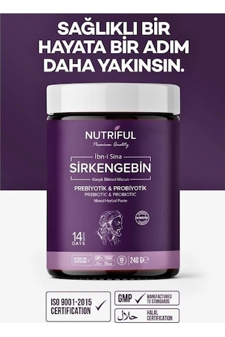 Nutriful Ibn-i Sina Sirkengebin Prebiyotik Form Macunu 240 G
