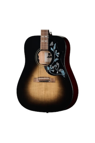Epiphone Eric Church Hummingbird Elektro Akustik Gitar Dark Cobra Burst