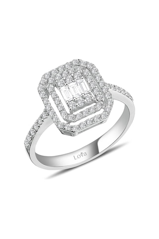 Lova 0,48 Karat Baget Pırlanta Yüzük - 1020314
