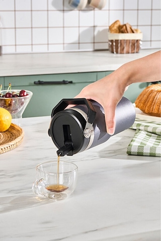 Emsan Star Ice Pipetli Çelik Sızdırmaz Termos Antrasit 550 Ml Antrasit