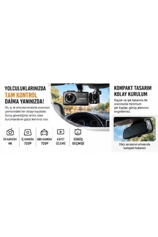 Izct08 Araç İçi Kamera