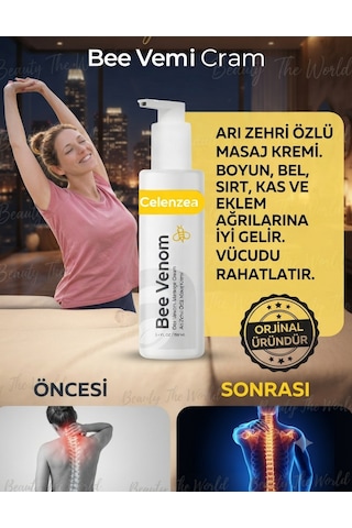 Arı Zehiri Özlü Masaj Kremi 100 Ml - Bel, Boyun, Sırt, Kas Ve Eklem Rahatlatıcı Özel Formül