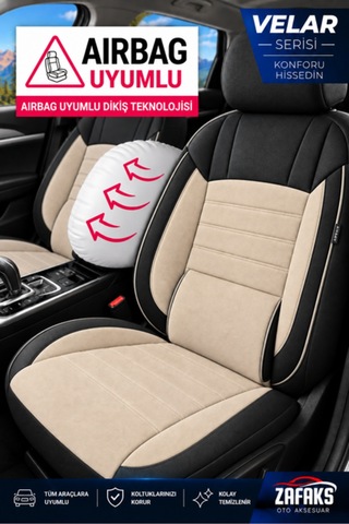 Dacia Sandero Uyumlu Velar Serisi Tay Tüyü Oto Koltuk Kılıfı Ortopedik Tam Set