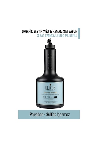 Zephyr Breeze Zeytinyağlı Hamam Kokulu Sıvı Sabun Refill 1500 Ml 3x500 Ml Ekonomik Paket Zephyr Breeze Zeytinyağlı Hamam Kokulu Sıvı Sabun Refill 1500 Ml 3x500 Ml Ekonomik Paket