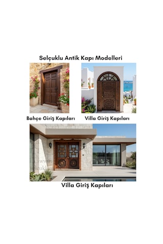 Akalem Ahşap Oymalı İç Oda Kapısı