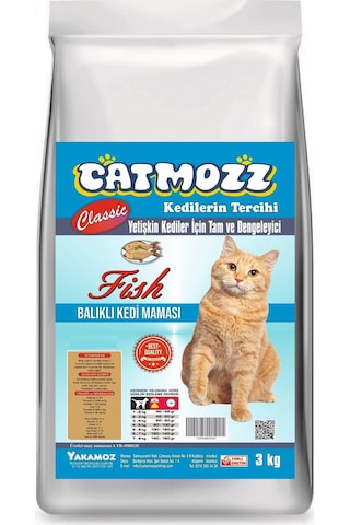Catmozz Classic Balıklı Yetişkin Kedi Maması 3 KG