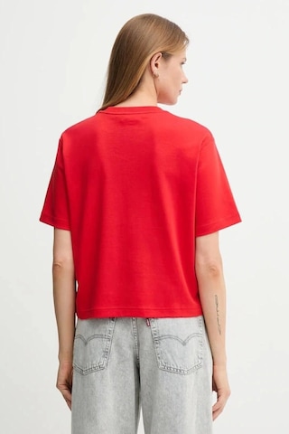Calvin Klein Jeans Kısa Kollu 2 Renkli 3d Nakışlı Logolu Kadın T-shirt Lv047d205g-vtw Kirmizi