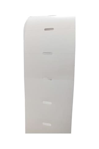 38 x 80 Termal Karton Raf Etiketi 10 Adet Rulo Ortadan Delikli
