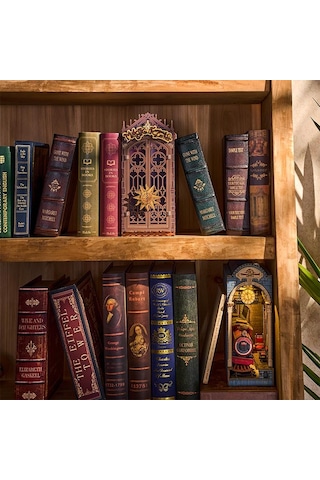 Rolife Tgb14 Magic Fantasy Corner Kitap Köşesi Book Nook Dıy Minyatür Maket Modelseti Mini Dollhouse 3d Model Kit Detaylı Dekoratif Hobi Seti 3d Puzzle Tiny House