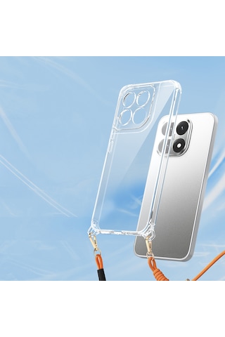 Maks Technology Mi 15t Kılıf Airbagli Takılabilir Askı Aparatlı Mkst Snap Silikon Kapak - Şeffaf Şeffaf