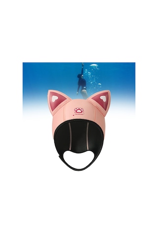 Suntek Dalış Başlığı Başlık Neopren Wetsuit Kapağı Pembe
