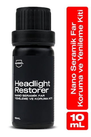 Nasiol Headlight Restorer Nano Seramik Far Yenileme ve Koruma Kiti-3 Yıl Dayanım 10 ML