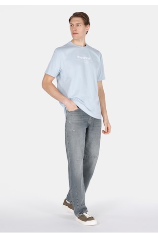 Colin's Colins Comfort Fit Yuvarlak Yaka Düz Erkek Mavi Kısa Kol Tişört Cl1074402 Cl1074402 Q1.v2 Lbl Açık Mavi