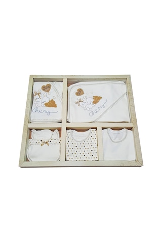 We Bombinoo Chery 11 Parça Hastane Çıkışı Zıbın Takımı Kahve Çok Renkli