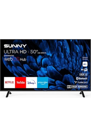 Sunny SN50QMN252 50" 127 Ekran Uydu Alıcılı 4k Ultra Hd Webos Smart Qled Tv