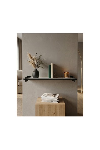 Tekli Dekoratif Duvar Rafı Modern Tasarım, Kolay Montaj, 90x20 Cm Beyaz - 750846744 Beyaz